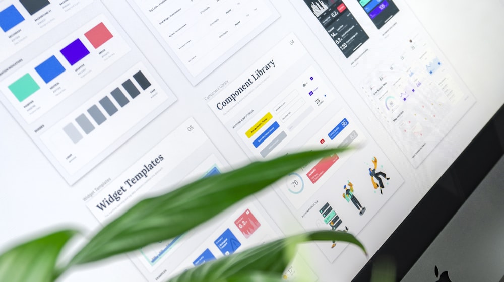 Modern minimal website layout displayed on a desktop screen